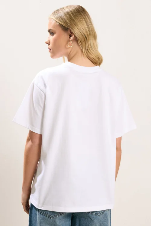 PixieGirl Petite 2 Pack Black & White Oversized T-Shirts - 14 Image 5