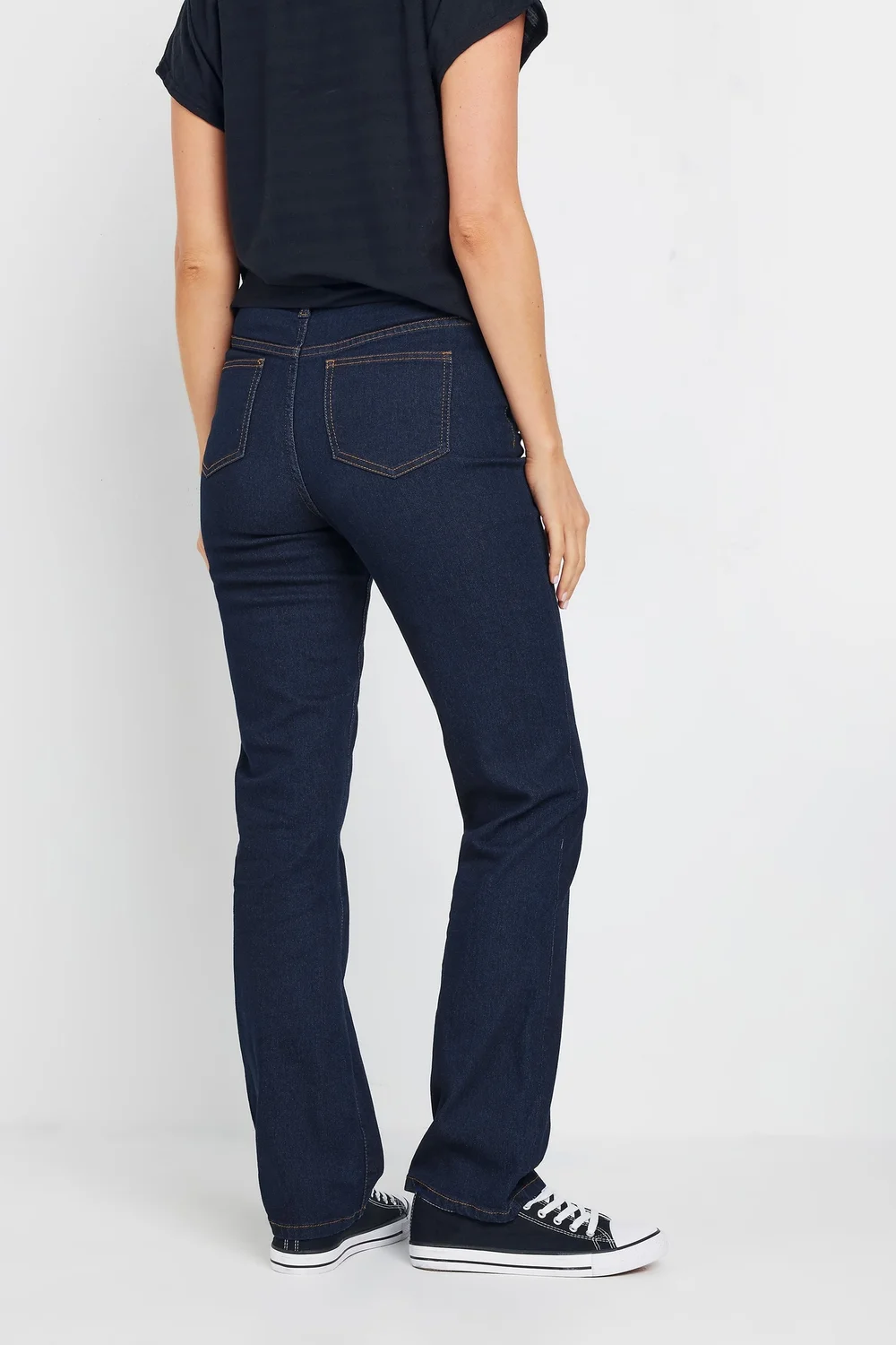 Long Tall Sally Blue Straight Leg Jeans - 18/L34 Image 3