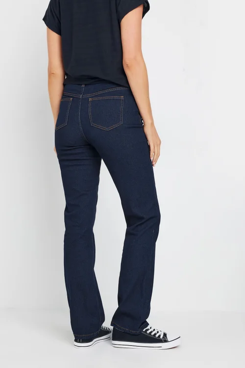 Long Tall Sally Blue Straight Leg Jeans - 18/L34 Image 3
