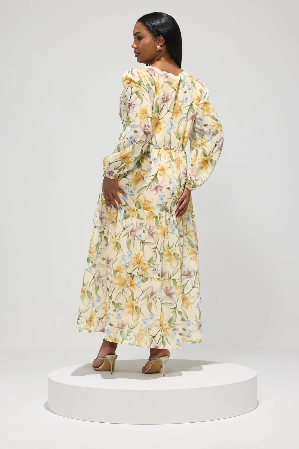 floral long sleeve maxi dress uk Bordeaux Paisley Long Sleeve Maxi Dress