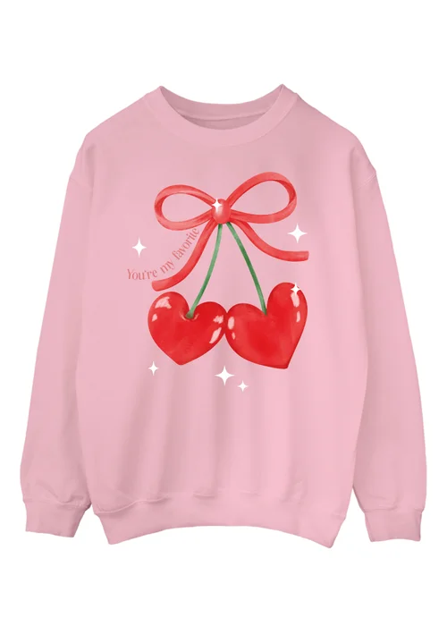 Spiral Galaxy Cherry You Are My Fave Pink Graphic Sweatshirt - XL Image 1