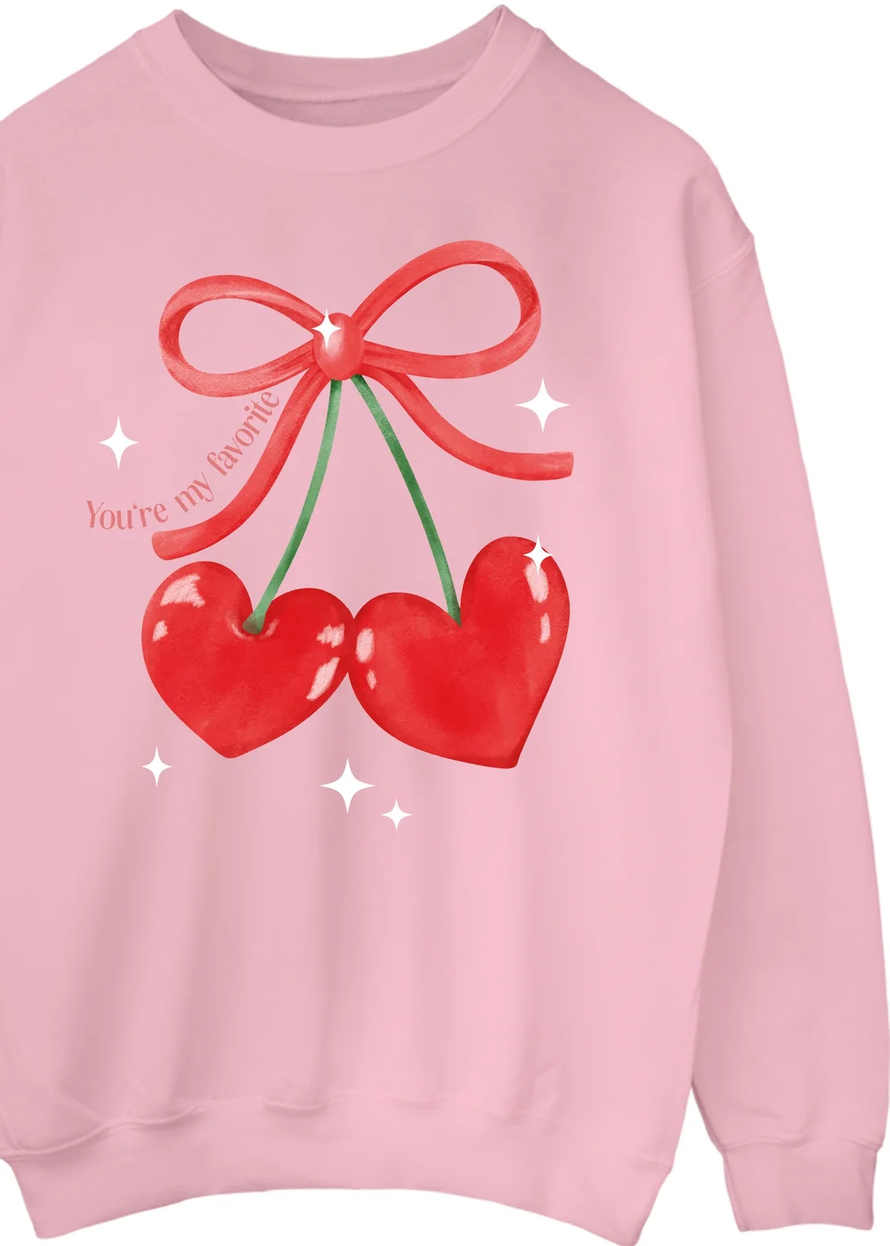 Spiral Galaxy Cherry You Are My Fave Pink Graphic Sweatshirt - XL Image 2