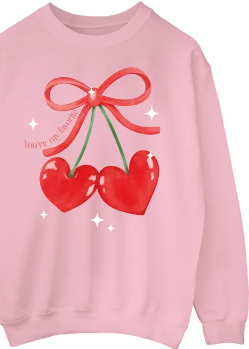 Spiral Galaxy Cherry You Are My Fave Pink Graphic Sweatshirt - XL Image 2