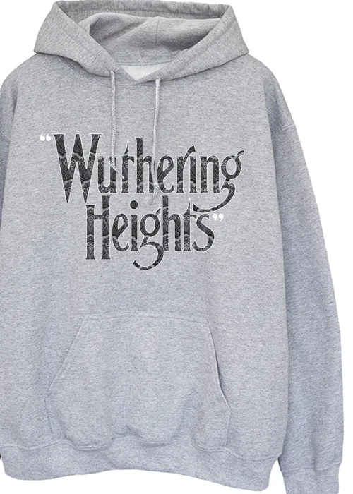 Disney Wuthering Heights Logo Text Grey Graphic Hoodie - 4XL Image 2