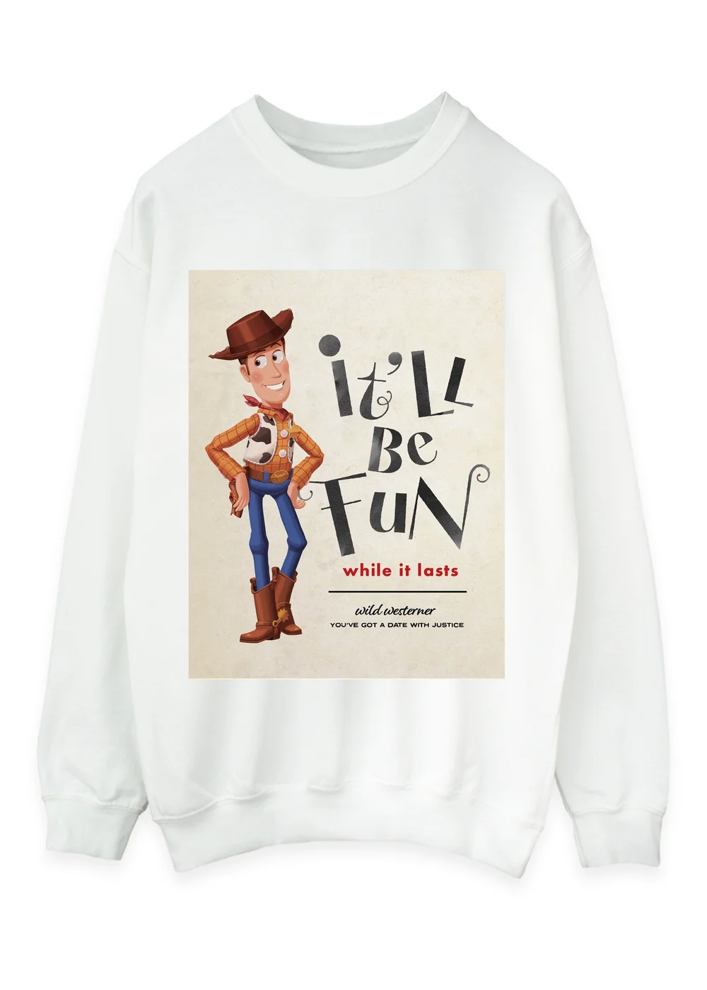 Spiral Galaxy Disney Toy Story Fun White Graphic Sweatshirt - 2XL Image 1