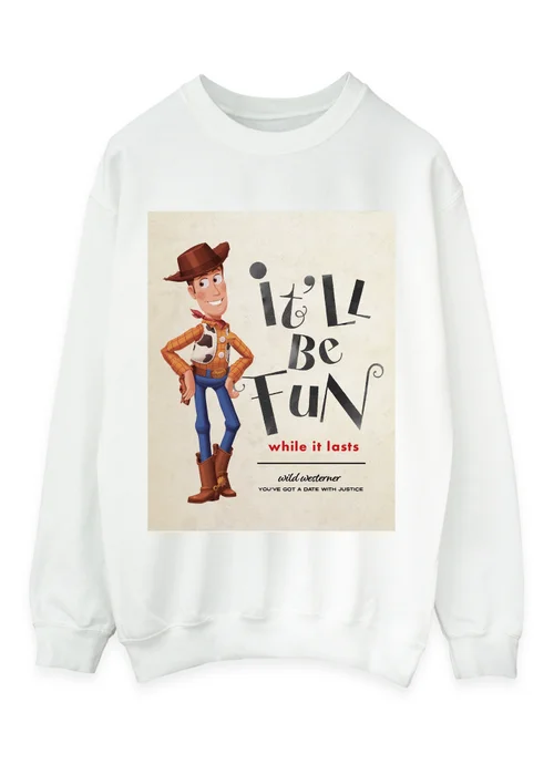 Spiral Galaxy Disney Toy Story Fun White Graphic Sweatshirt - 2XL Image 1