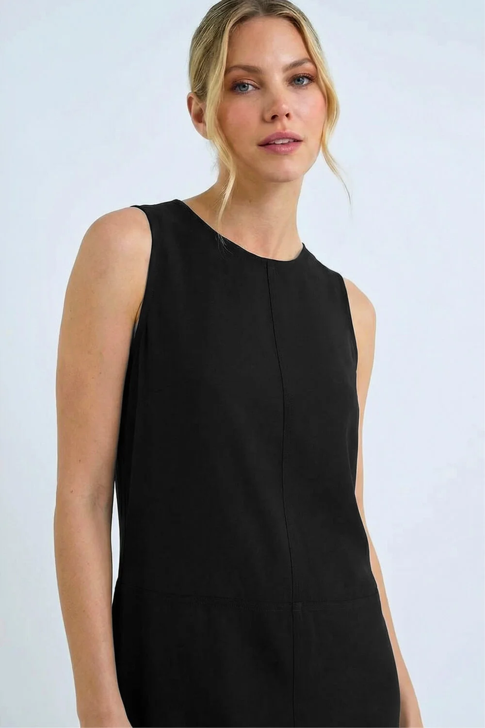 Roman Black Seam Detail Pocket Shift Dress - 12 Image 4