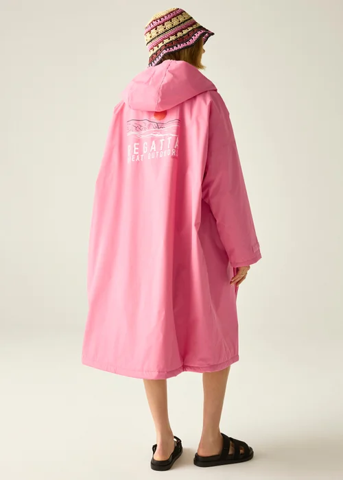 Regatta Pink Lemonade Adult Waterproof Robe With Hydrafort Technology - L/XL Image 2
