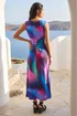 Roman Purple P Floral Twisted Dr - 18 Image 2
