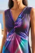 Roman Purple P Floral Twisted Dr - 18 Image 4