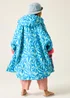 Regatta Blue Floral Pink Lemonade Junior Waterproof Robe with Hydrafort Technology (3-13 Years) - 3-5 Image 2