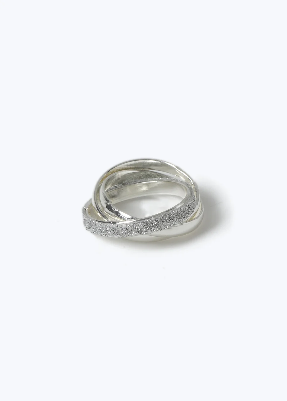 Muse 3 Pack Silver Glitter Rings - 17mm Image 1
