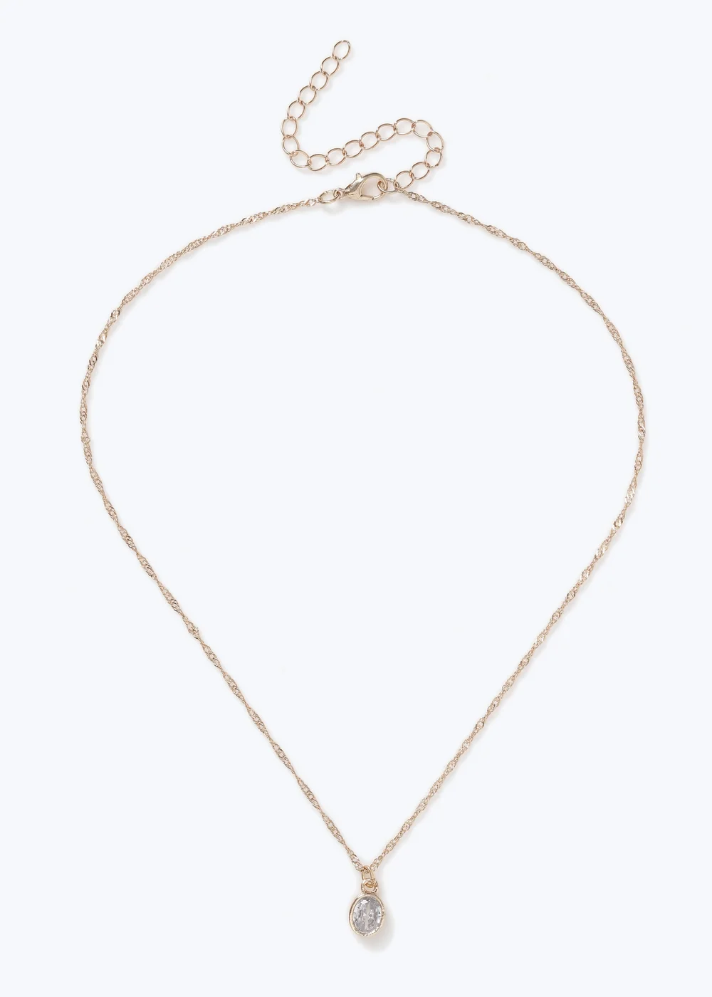 Muse Gold Teardrop Necklace - One Size Image 1