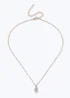 Muse Gold Teardrop Necklace - One Size Image 1