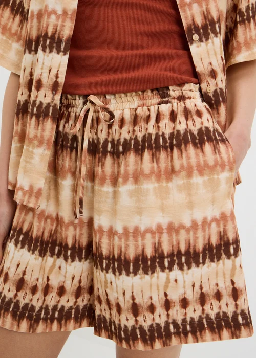 Brown Tie Dye Co Ord Shorts - 12 Image 4