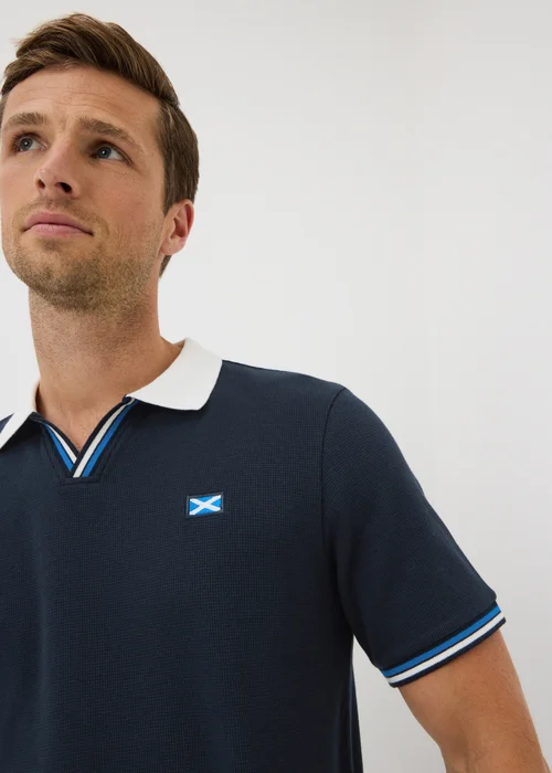 Navy Scotland World Cup Polo Shirt - XS Image 3