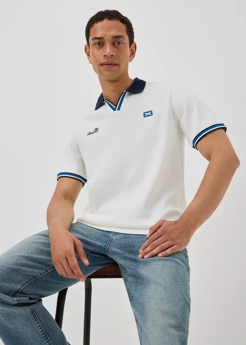 White Scotland World Cup Polo Shirt - XS Image 1