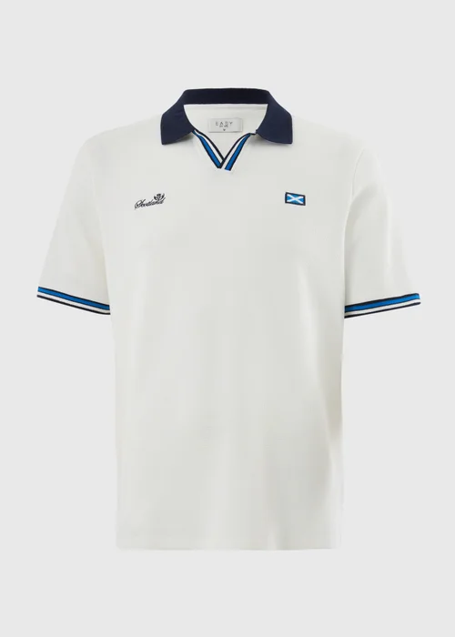 White Scotland World Cup Polo Shirt - XS Image 4