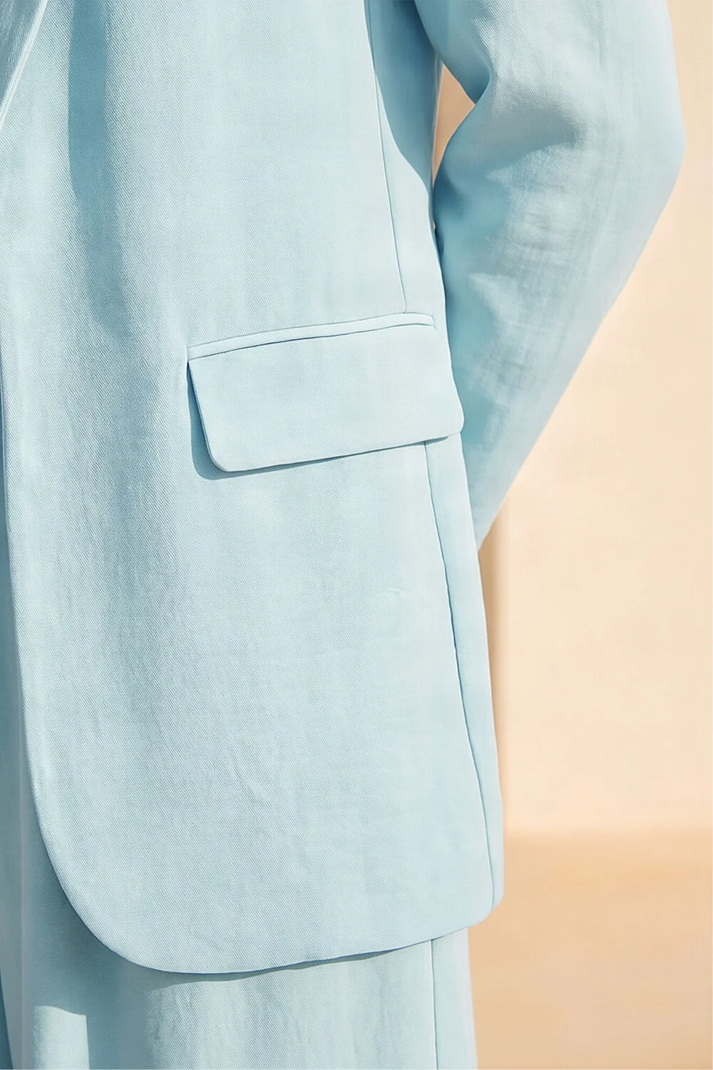 Roman Light Blue Lightweight Relaxed Blazer - 12 Image 4