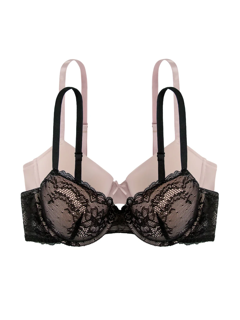 Dorina Demi Black/Blush Chloe Light Padded 2 Pack - 42C Image 1