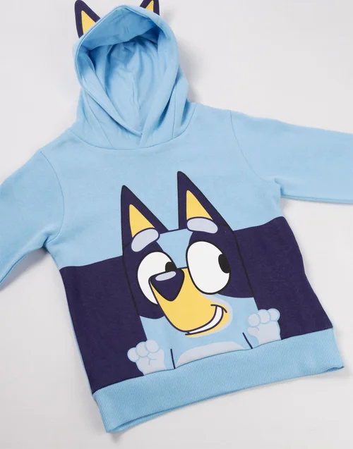 Vanilla Underground Bluey Unisex Kids Blue Hoodie (18 mnths - 7 years) - 18-24 months Image 3