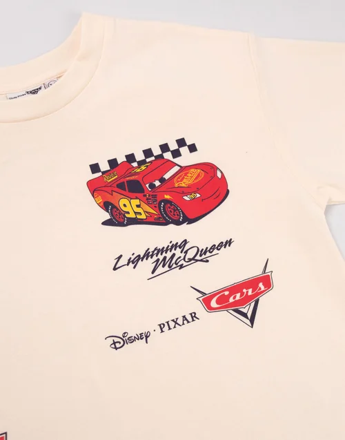 Vanilla Underground Disney Cars Boys Multicoloured Lightning Mcqueen T-Shirts (5-14 Years) - 2 pack - 11-12 Yrs Image 4