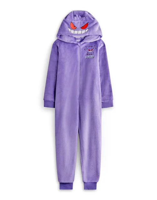 Vanilla Underground Pokemon Boys Purple Gengar Onesie (4-14 Years) - Age 13-14 Years Image 4