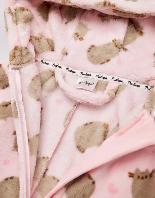 Vanilla Underground Pusheen Girls Pink All-Over Print With Novelty Ears Onesie (9-14 Years) - Age 13-14 Years Image 5