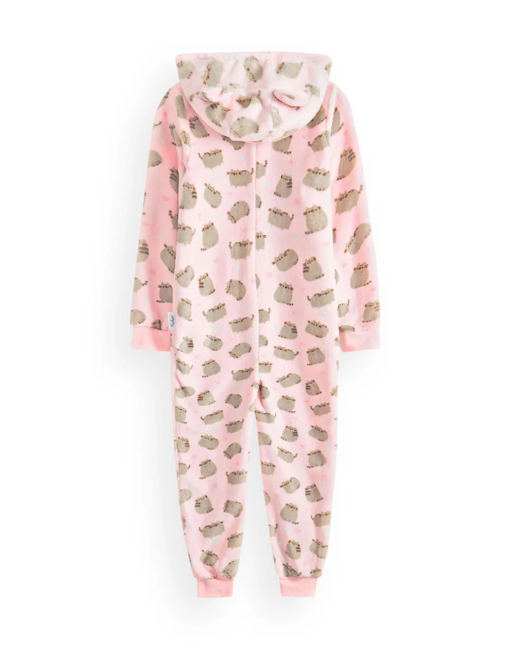 Vanilla Underground Pusheen Girls Pink All-Over Print With Novelty Ears Onesie (9-14 Years) - Age 13-14 Years Image 4