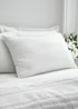 Bianca Fine Linens Waffle Cotton Stripe Duvet Cover Set White - Single Image 2