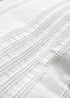 Bianca Fine Linens Waffle Cotton Stripe Duvet Cover Set White - Single Image 4