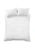 Bianca Fine Linens Waffle Cotton Stripe Duvet Cover Set White - Single Image 6