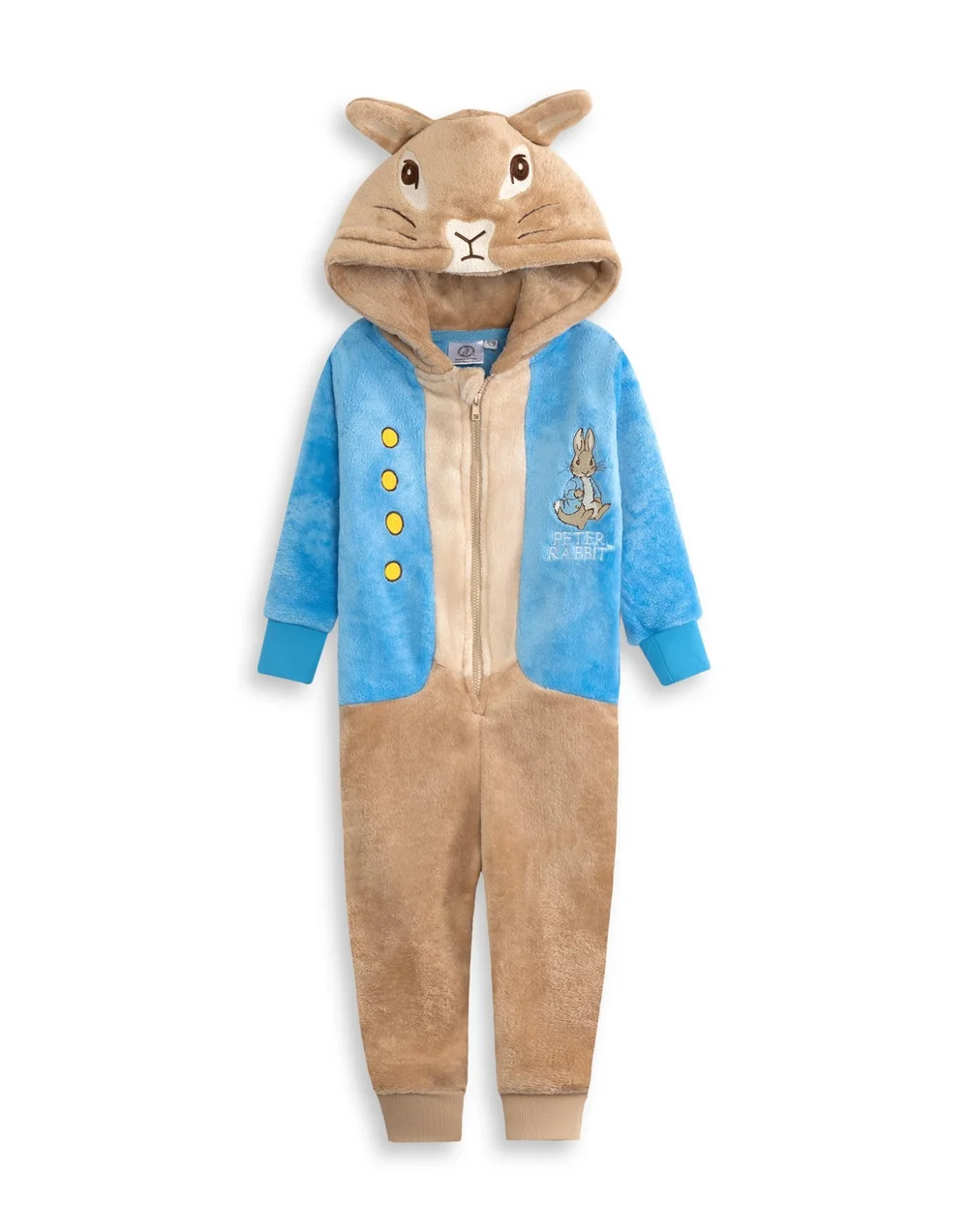 Vanilla Underground Peter Rabbit Unisex Kids Blue Onesie (12 mnths - 5 years) - 4-5 Yrs Image 1
