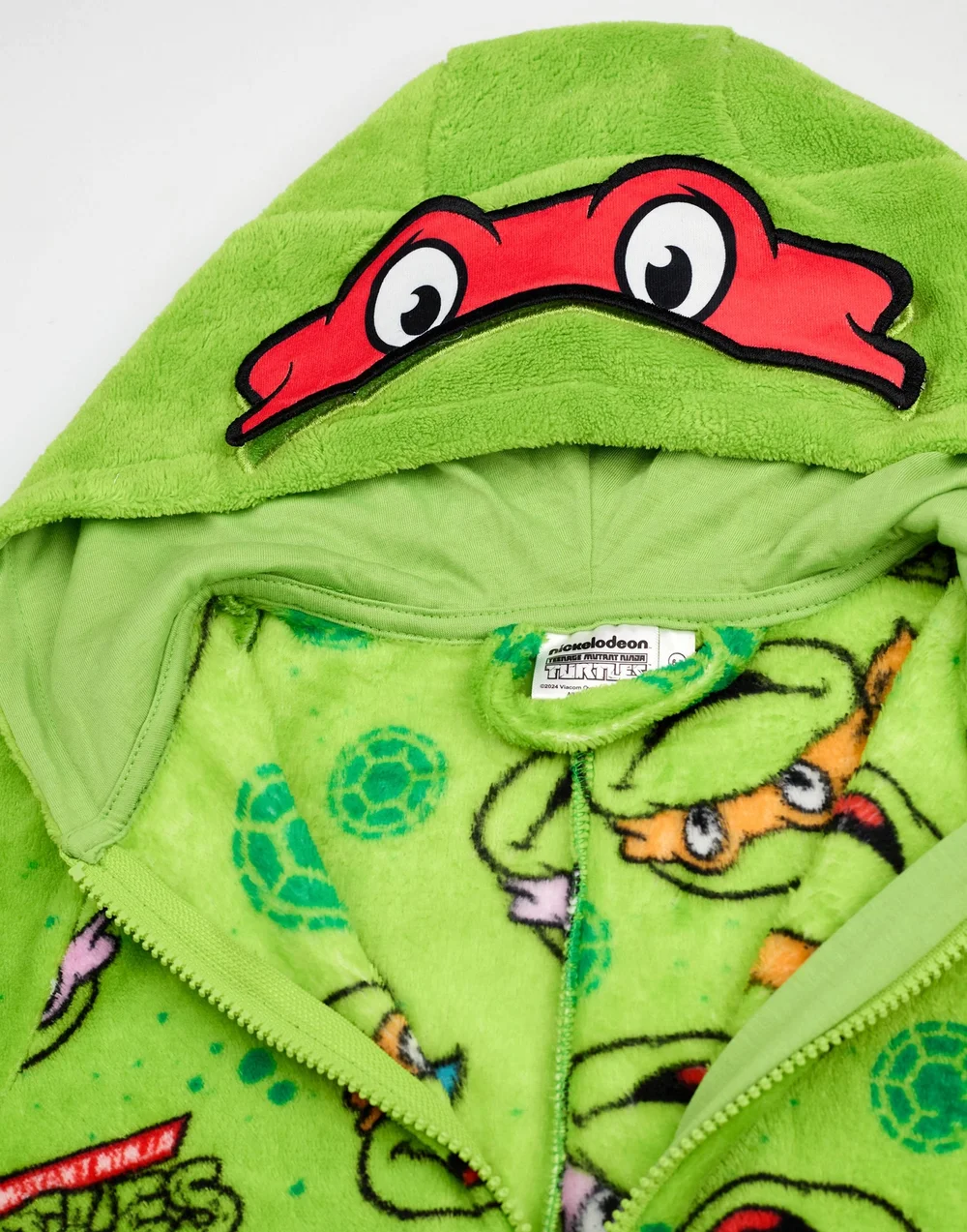 Vanilla Underground Teenage Mutant Ninja Turtles Boys Green Masks Onesie (3-12 Years) - Age 11-12 Years Image 5