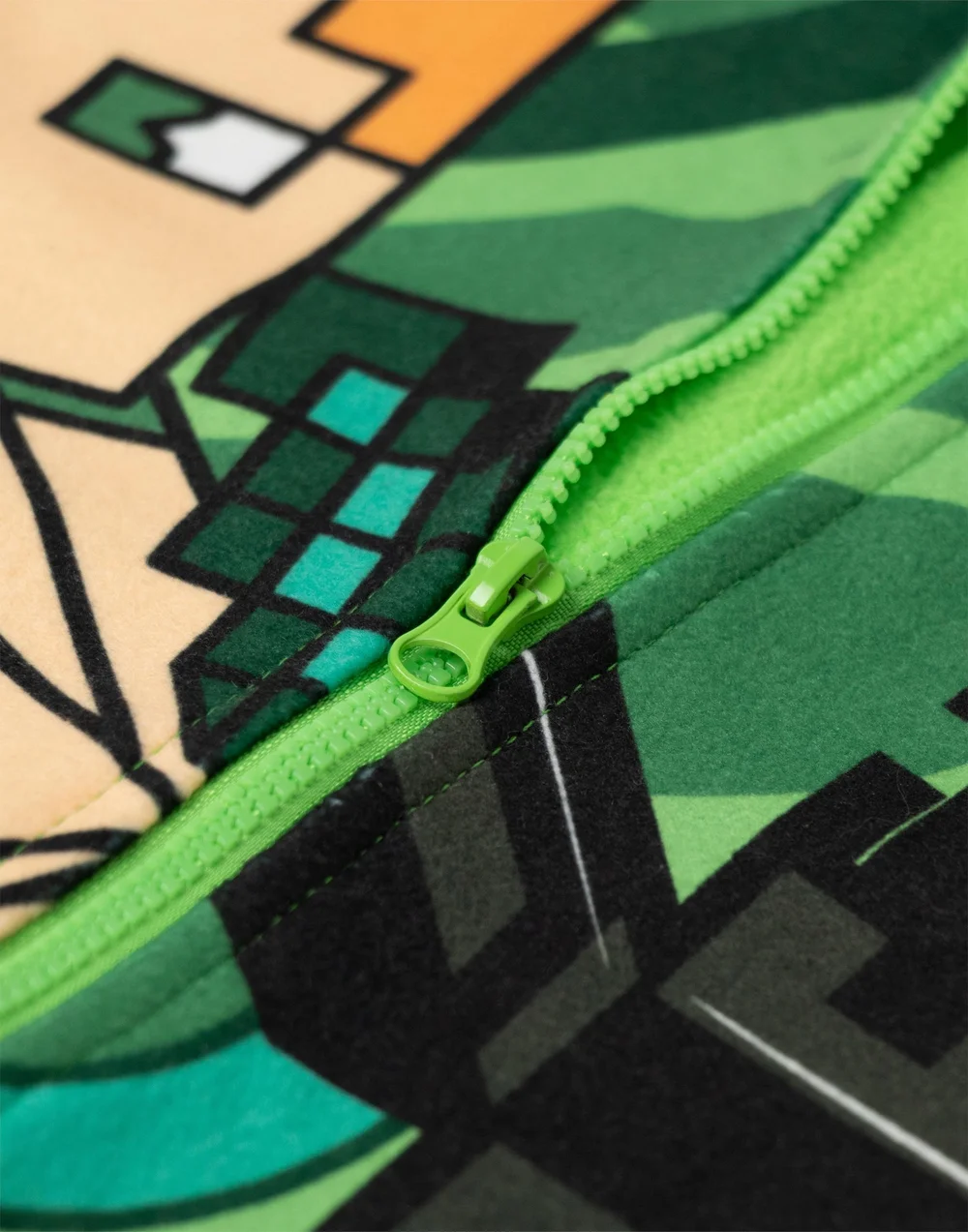 Vanilla Underground Minecraft Boys Green Creeper Onesie (5-14 Years) - 11-12 Yrs Image 5