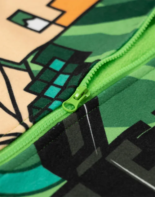 Vanilla Underground Minecraft Boys Green Creeper Onesie (5-14 Years) - 11-12 Yrs Image 5