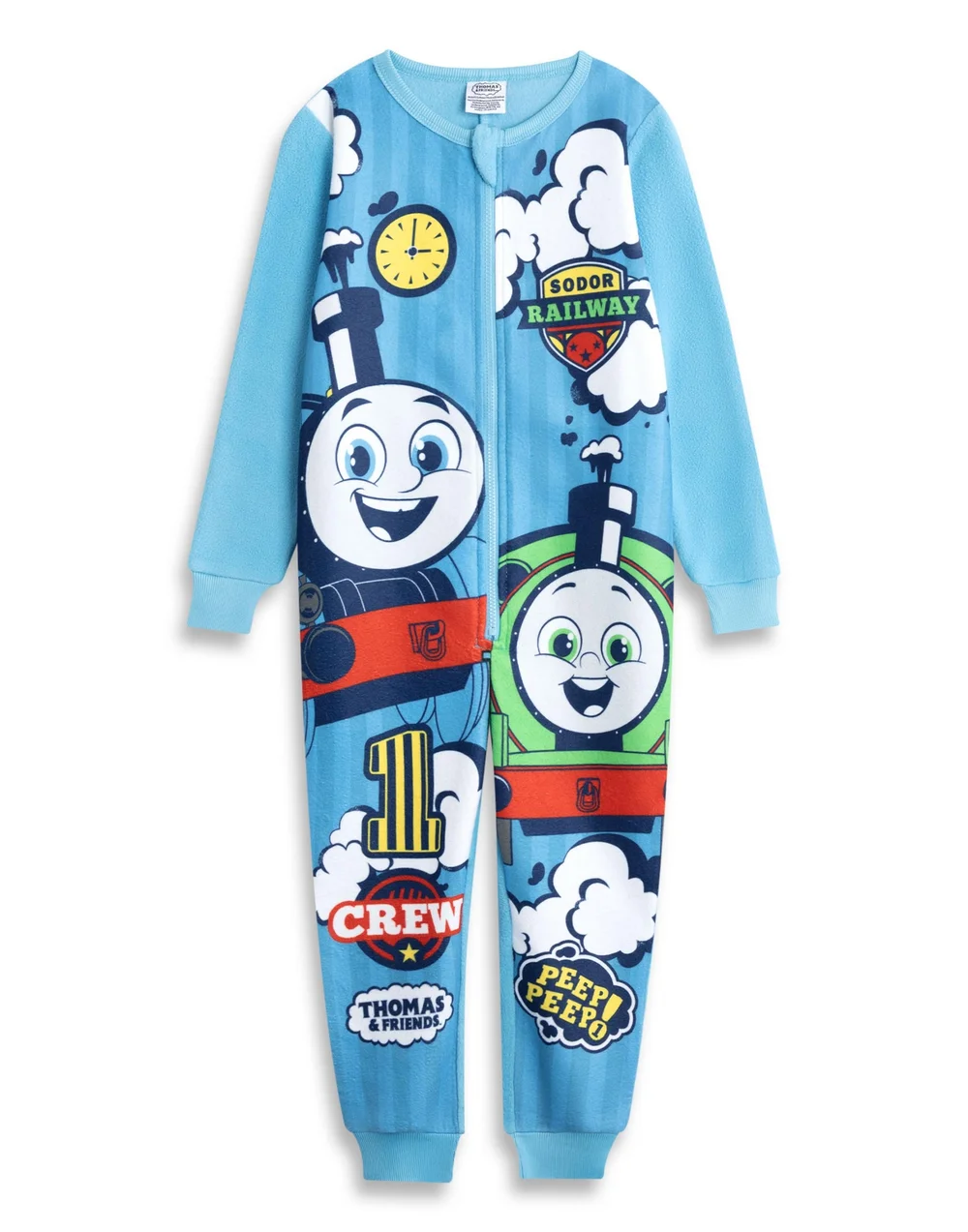 Vanilla Underground Thomas & Friends Boys Blue Crew Onesie (18 mnths - 6 years) - Age 4-5 Years Image 1
