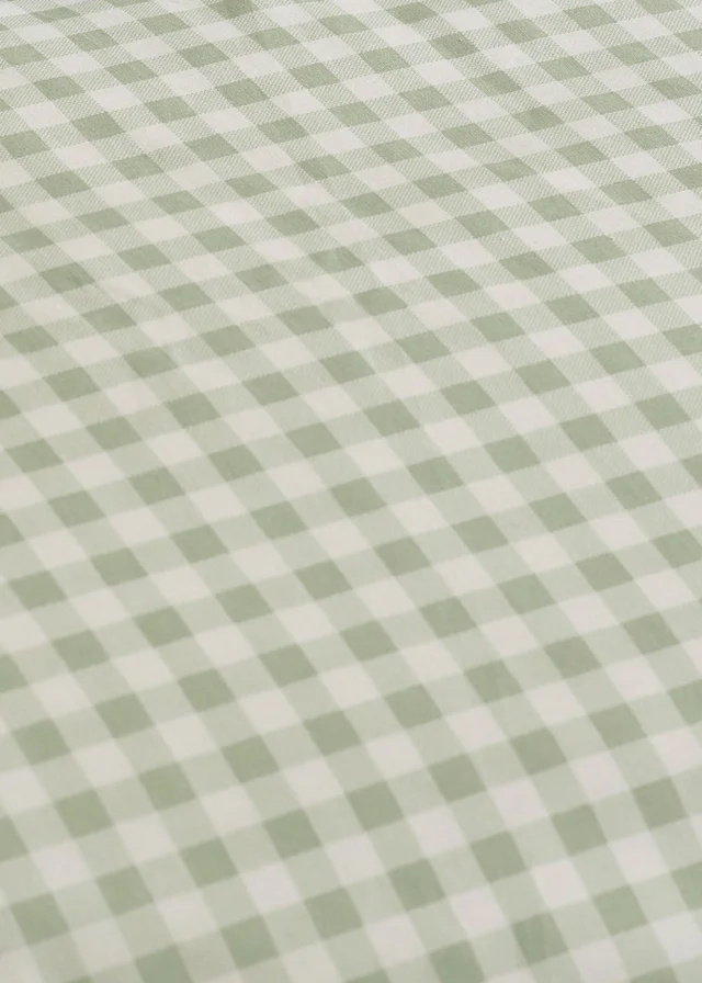 Catherine Lansfield Bamford Gingham Check Fitted Sheet Green