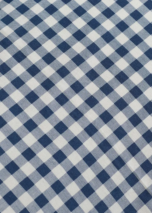 Catherine Lansfield Bamford Gingham Check Fitted Sheet Navy Blue - Single Image 2