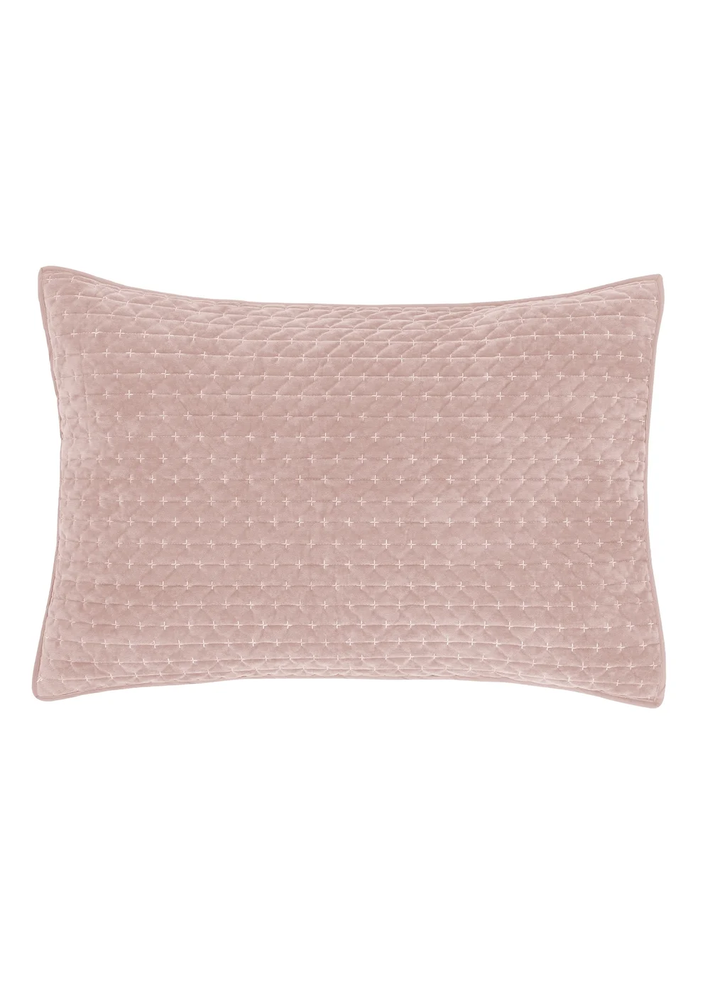 Bianca Fine Linens Attica Velvet Embroidered Pillow sham Pair Pink - One Size Image 3