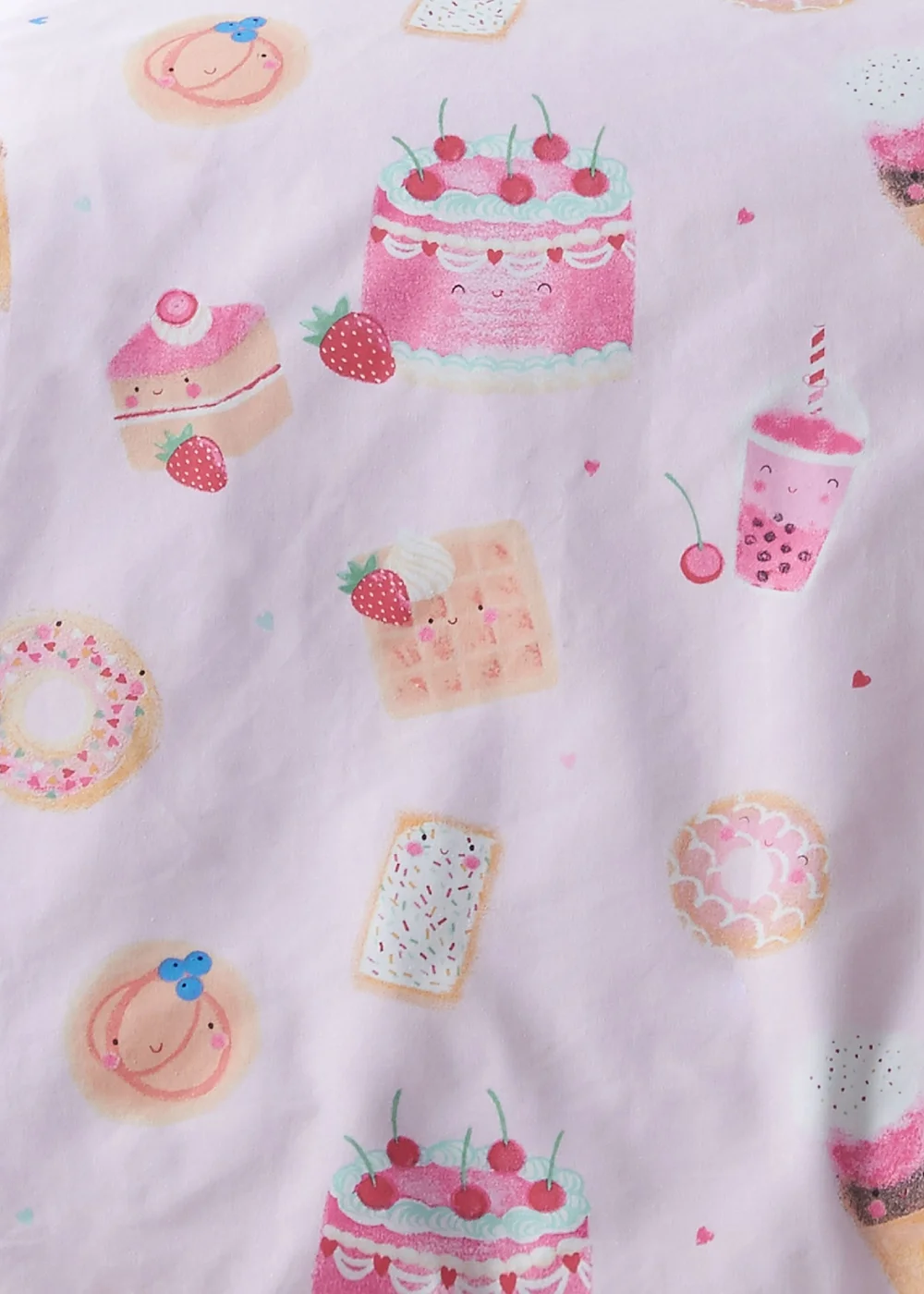 Catherine Lansfield Sweet Treats Fitted Sheet Pink - Single Image 2