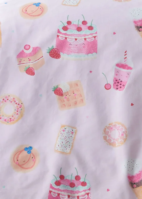 Catherine Lansfield Sweet Treats Fitted Sheet Pink - Single Image 2