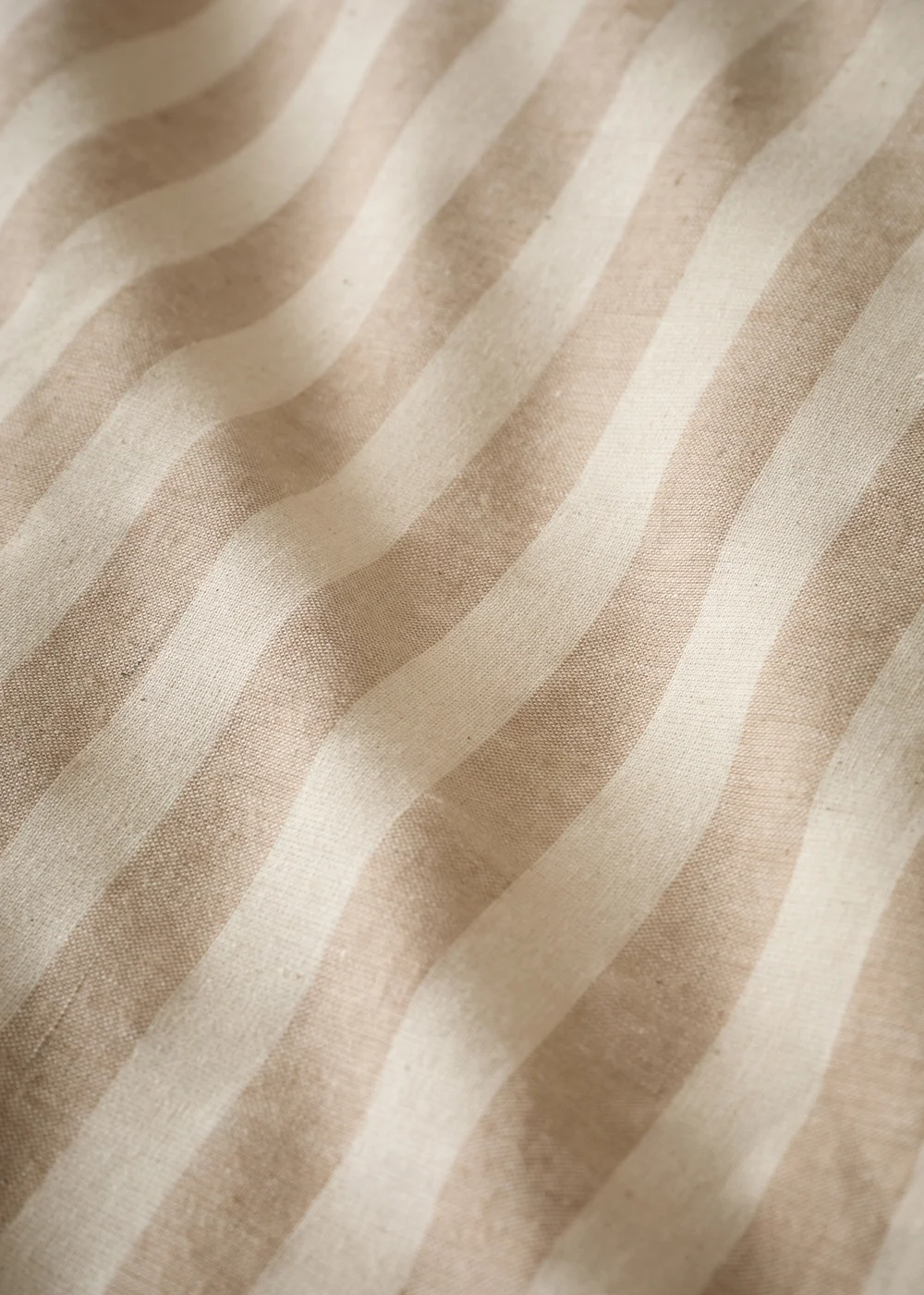 Pineapple Elephant Cotton Rich Woven Stripe Duvet Cover Set Natural - Single Image 4
