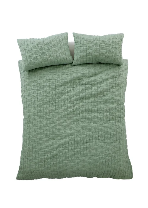 Pineapple Elephant Tamba Leaf Pinsonic Duvet Cover Set Green - Single Image 6