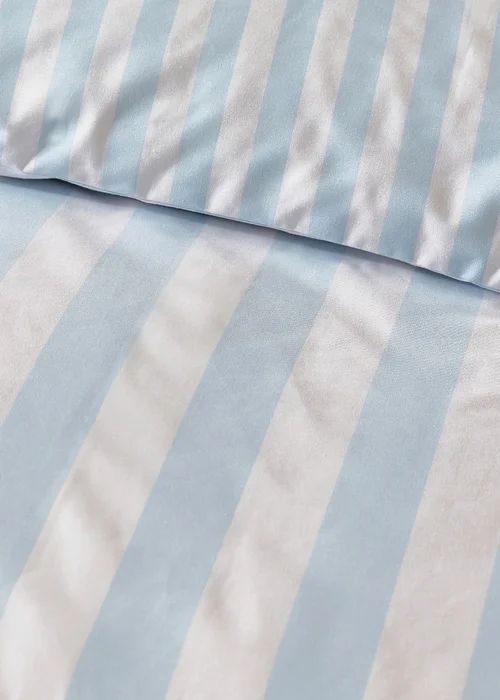Sassy B Stripe Tease Reversible Duvet Cover Set Blue - Double Image 4