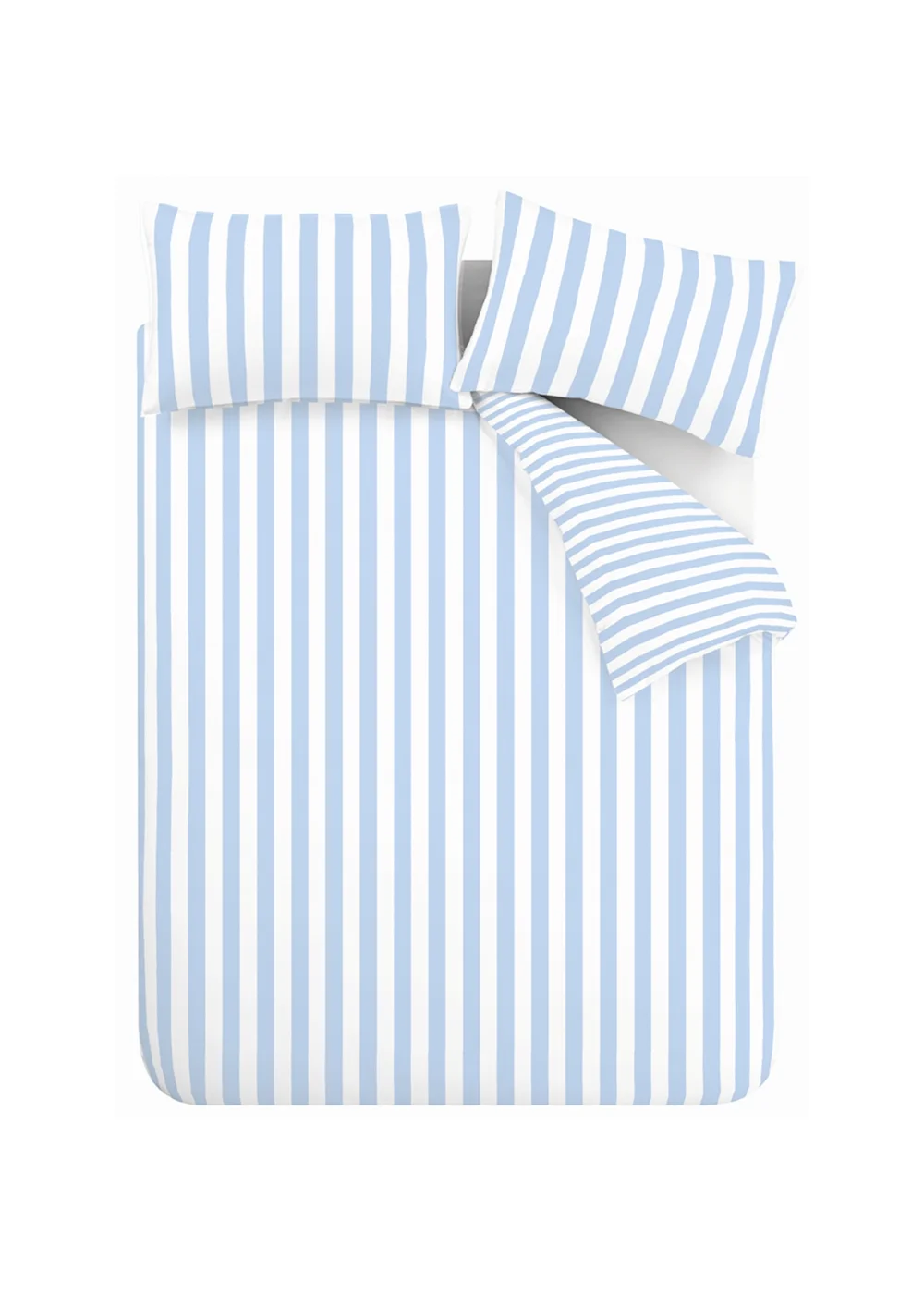 Sassy B Stripe Tease Reversible Duvet Cover Set Blue - Double Image 5