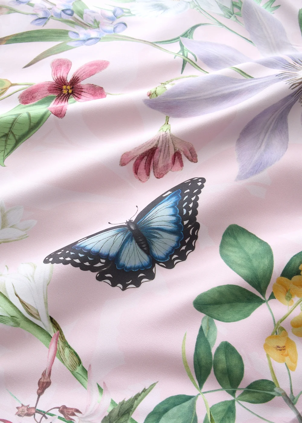 RHS x Catherine Lansfield Enchanted Butterfly Garden So Soft Duvet Cover Set Pink - Single Image 4