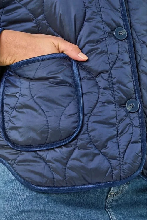 Roman Navy Two Tone Crew Neck Jacket - 20 Image 4