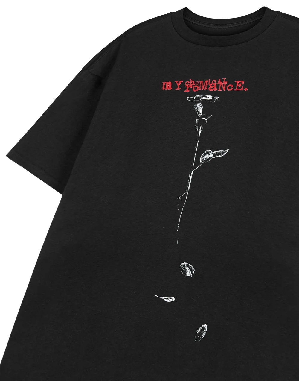 Vanilla Underground My Chemical Romance Black Rose Black Adult T-Shirt - 2XL Image 5