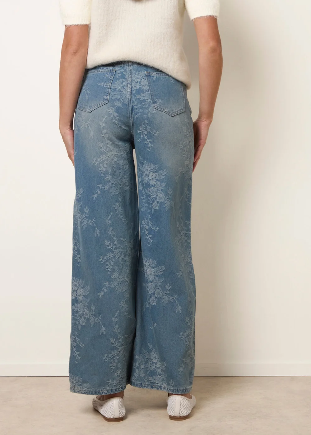 Blue Vanilla Blue Floral Print Jeans - 14 Image 5
